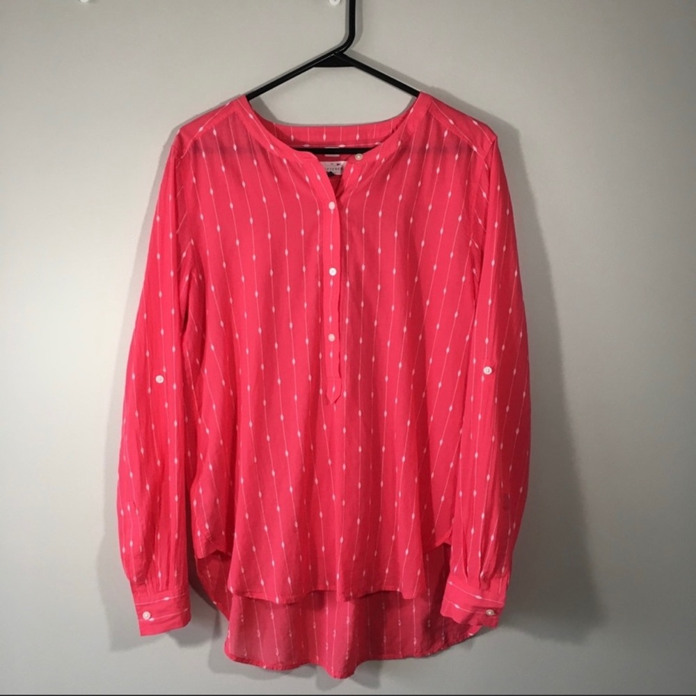 LOFT Pink Blouse ‘’The Softened Shirtt’ SZ M.